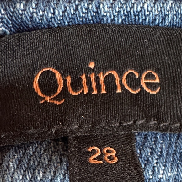 Quince comfort stretch high rise relaxed straight jeans size 28 - Picture 2 of 7